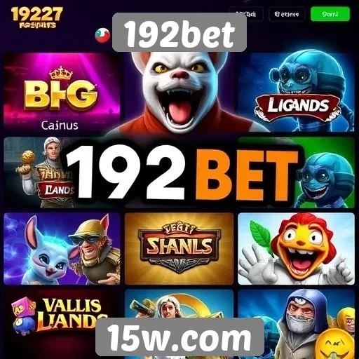 Jogos disponíveis no 192bet e suas categorias
