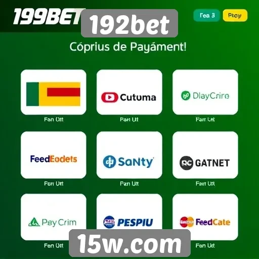 Opções de pagamento na plataforma 192bet